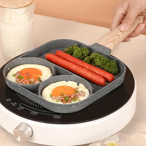 frigideira de ovo antiaderente panelas de panqueca 2 copos panela panqueca ovo adequado para fogão a gás fogão de induçã - FRIGIDEIRA 3 LADOS Imagem de frigideira de ovo antiaderente panelas de panqueca 2 copos panela panqueca ovo adequado para fogão a gás fogão de induçã