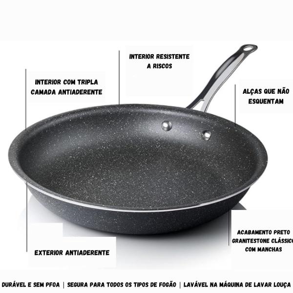 Frigideira de Pedra para Ovo, Ideal para Presente de Natal - ATENA Imagem de Frigideira de Pedra para Ovo, Ideal para Presente de Natal