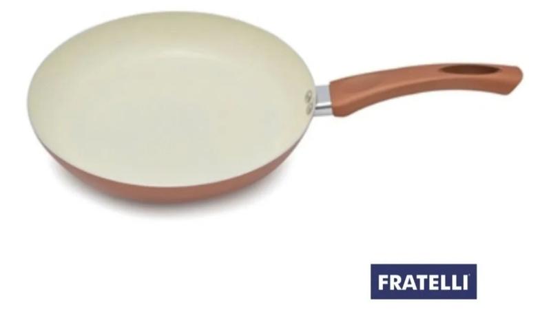 Frigideira Dourado Rose Com Revestimento Em Cerâmica 28cm Frita Sem Óleo - Fratelli Imagem de Frigideira Dourado Rose Com Revestimento Em Cerâmica 28cm Frita Sem Óleo