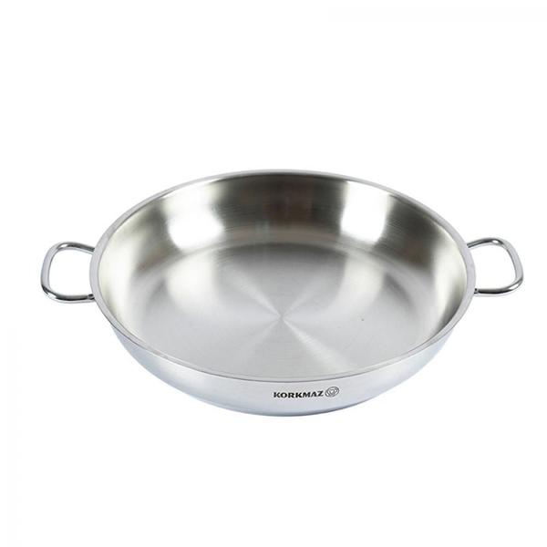 Imagem de Frigideira em Aço Inox Funda Wok Paella Tacho Pro-Line Base Solar Todos os tipos de Fogões Cozinha Chefe Profissional 