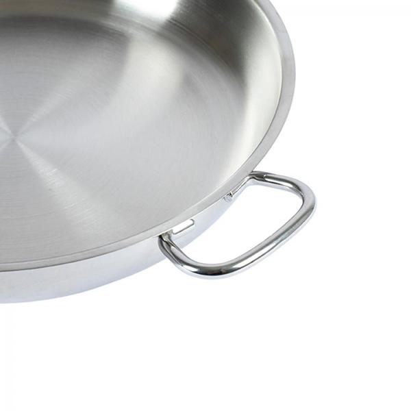 Frigideira em Aço Inox Funda Wok Paella Tacho Pro-Line Base Solar Todos os tipos de Fogões Cozinha Chefe Profissional - Korkmaz Imagem de Frigideira em Aço Inox Funda Wok Paella Tacho Pro-Line Base Solar Todos os tipos de Fogões Cozinha Chefe Profissional