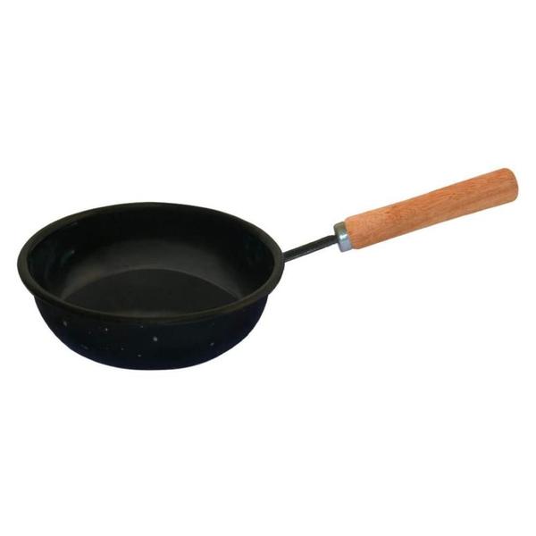 Frigideira Esmaltada Para Ovo Preta 13 Em Aço Madefer Imagem de Frigideira Esmaltada Para Ovo Preta 13 Em Aço Madefer