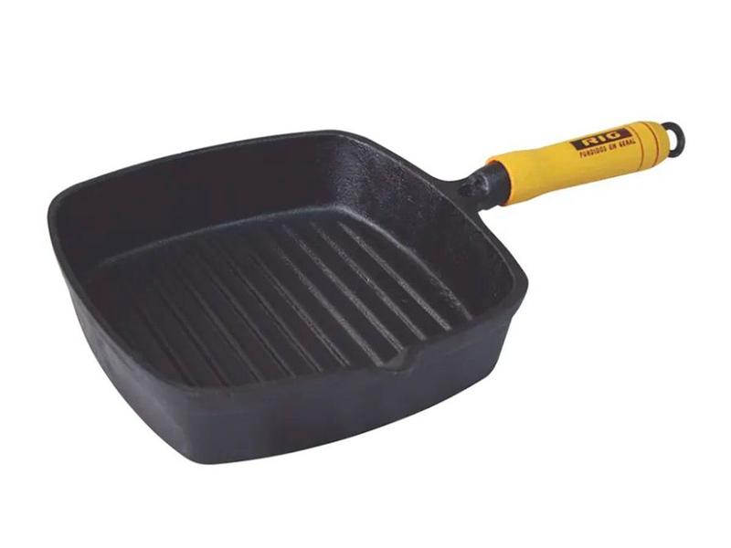 Imagem de Frigideira Ferro Fundido Frisada Cook Grill - 22x22cm