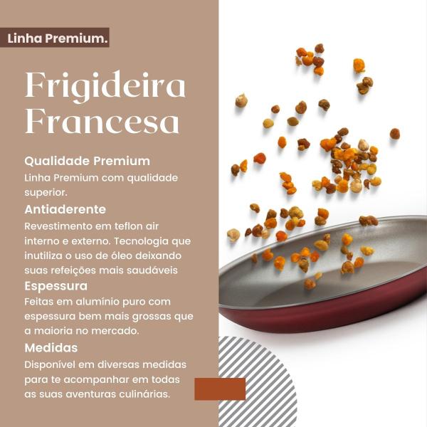 Frigideira Francesa Antiaderente Teflon 18 cm Alumínio - Imperial Alumínios Imagem de Frigideira Francesa Antiaderente Teflon 18 cm Alumínio