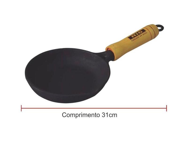 Imagem de Frigideira Frita Ovos de Ferro Fundido - Diametro 14cm