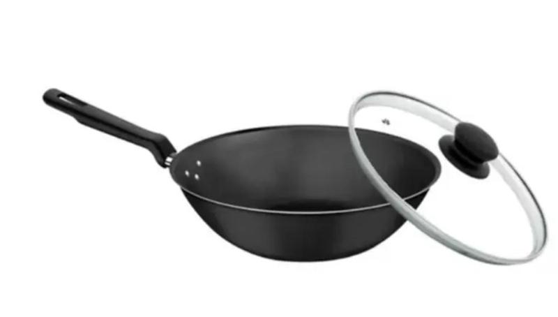 Imagem de Frigideira Funda Antiaderente 24 Cm Wok C/ Tampa Tramontina