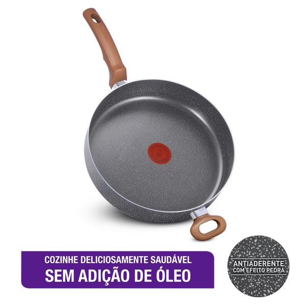 Imagem de Frigideira Funda Antiaderente 28cm Natural Stone - Rochedo