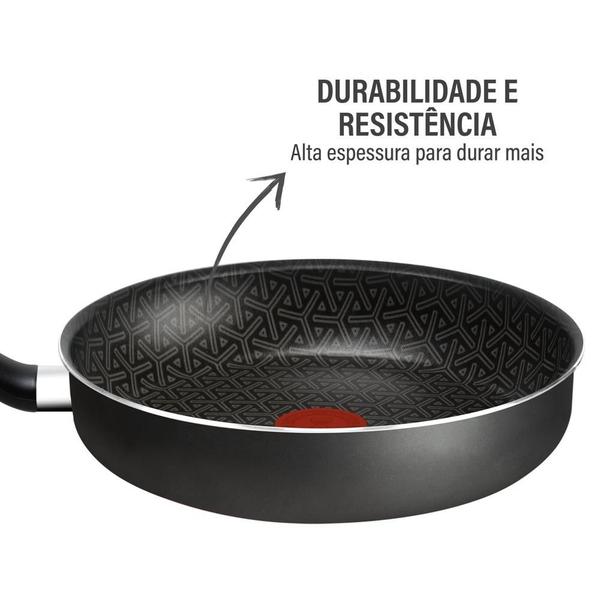 Imagem de Frigideira Funda Rochedo Robusta Grafite 24cm