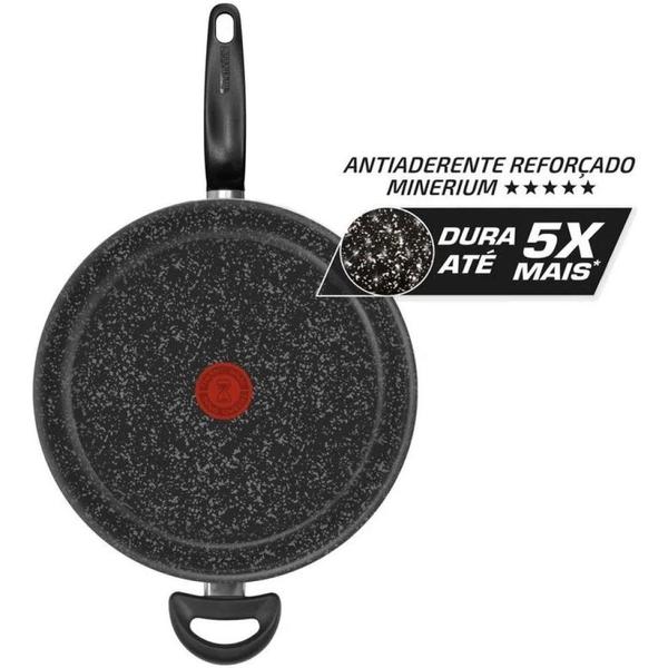 Imagem de Frigideira Funda Stone Pro 28cm Preta Rochedo