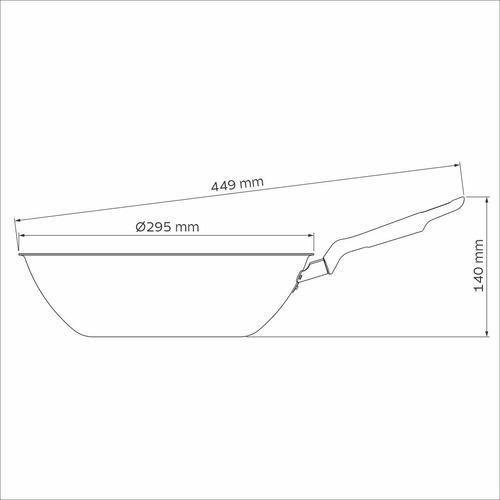 Imagem de Frigideira Funda Wok 28 Cm 3,6 L Antiaderente Tramontina