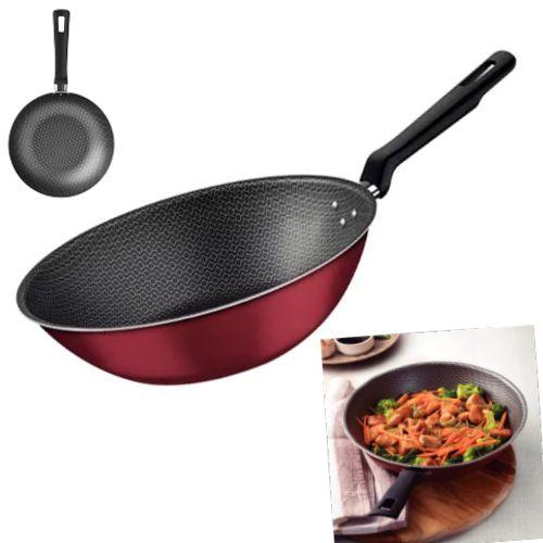 Frigideira Funda Wok 28cm Antiaderente Teflon Cereja Tramontina Frigideira Funda Wok 28cm Antiaderente Teflon Cereja Tramontina