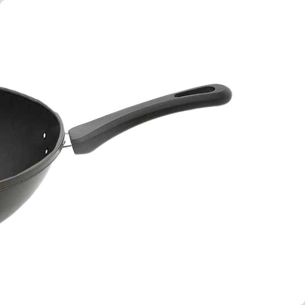 Imagem de Frigideira Funda Wok Antiaderente 30 Cm Preta 5L Nigro