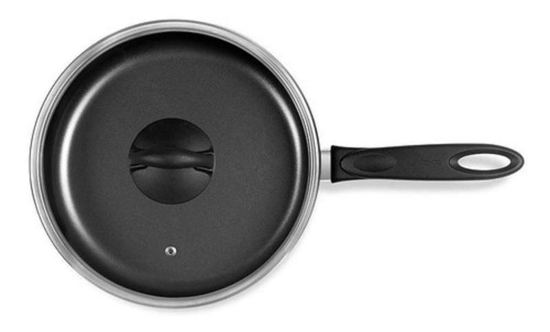 Imagem de Frigideira Funda Wok Com Tampa Vidro 28Cm 7190 Ebony Brinox