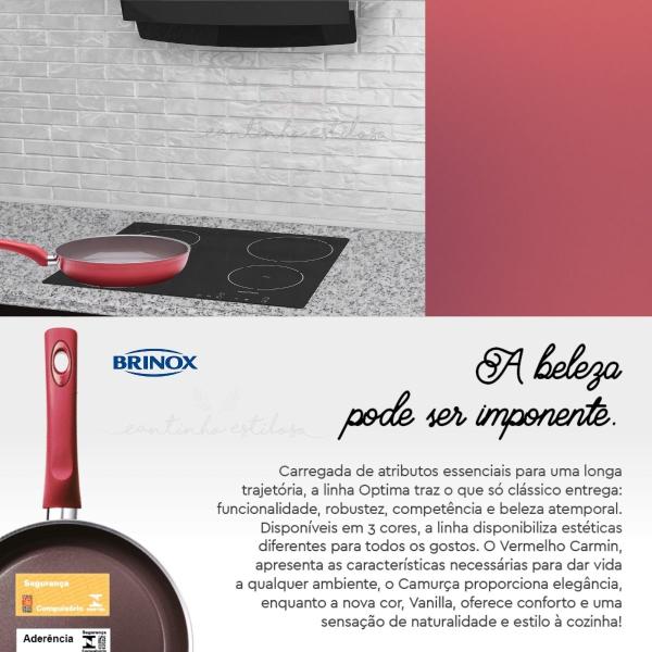 Frigideira Fundo De Indução Optima 2 Litros 26 Cm Brinox Imagem de Frigideira Fundo De Indução Optima 2 Litros 26 Cm Brinox