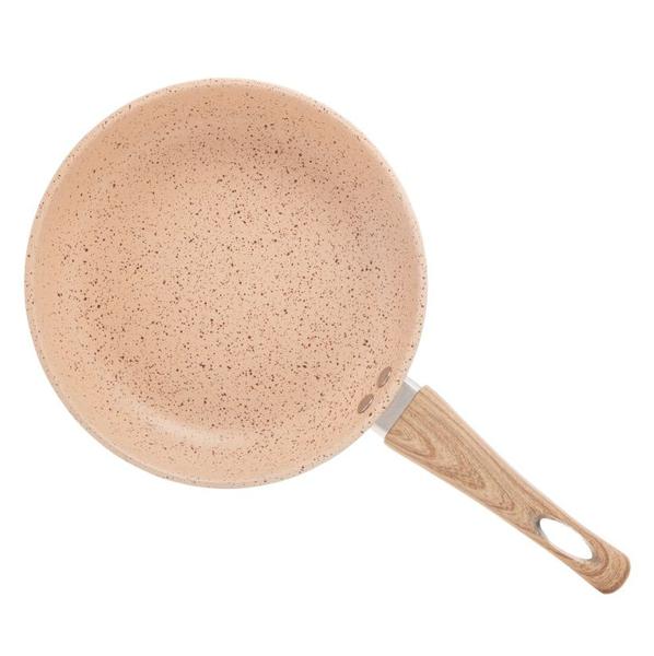 Frigideira Fundo Indução em Alumínio com Revestimento Cerâmico Granilite Bege 24cm - Lyor Imagem de Frigideira Fundo Indução em Alumínio com Revestimento Cerâmico Granilite Bege 24cm - Lyor