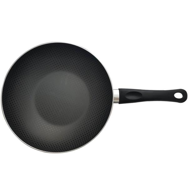 Frigideira Grande Com Tampa Antiaderente Multiflon Wok 28 Gourmet Vermelha Imagem de Frigideira Grande Com Tampa Antiaderente Multiflon Wok 28 Gourmet Vermelha