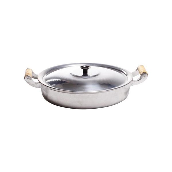 Frigideira Grande De Aluminio Batido Fundido N 36 Com Tampa - Leo Utensílios Imagem de Frigideira Grande De Aluminio Batido Fundido N 36 Com Tampa