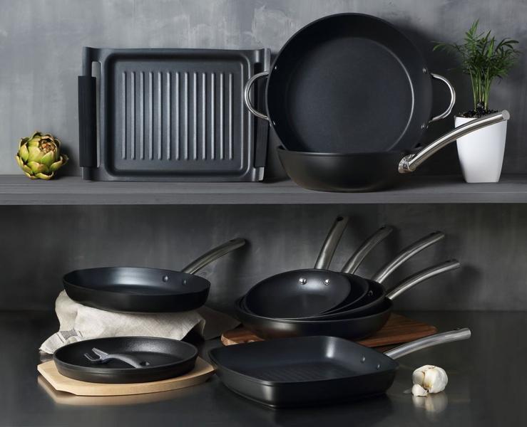 Frigideira Grill Foodies 28x28x5,0cm. Alumínio Forjado e Indução Masterpro - Bergner Imagem de Frigideira Grill Foodies 28x28x5,0cm. Alumínio Forjado e Indução Masterpro