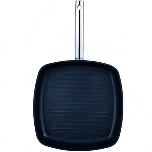 Frigideira Grill Foodies 28x28x5,0cm. Alumínio Forjado e Indução Masterpro - Bergner Imagem de Frigideira Grill Foodies 28x28x5,0cm. Alumínio Forjado e Indução Masterpro