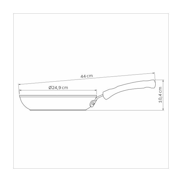 Frigideira Indução 24 cm Profissional Antiaderente Starflon Premium Tramontina Imagem de Frigideira Indução 24 cm Profissional Antiaderente Starflon Premium Tramontina