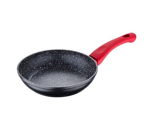 Frigideira Indução Antiaderent Mármore Alumínio Forjado 24cm - Bergner Imagem de Frigideira Indução Antiaderent Mármore Alumínio Forjado 24cm