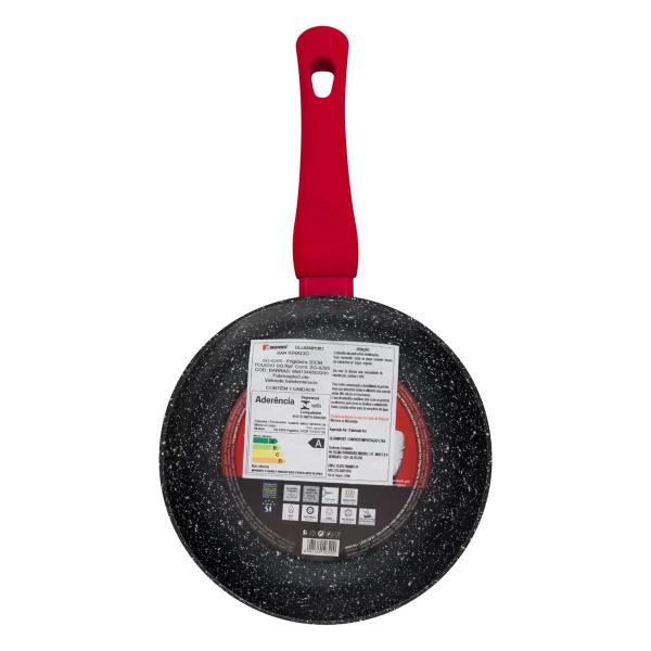 Frigideira Indução Antiaderent Mármore Alumínio Forjado 24cm - Bergner Imagem de Frigideira Indução Antiaderent Mármore Alumínio Forjado 24cm