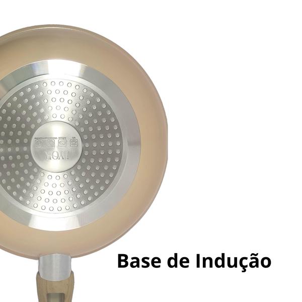 Imagem de Frigideira Indução Cerâmico Granilite 24cm com Tampa