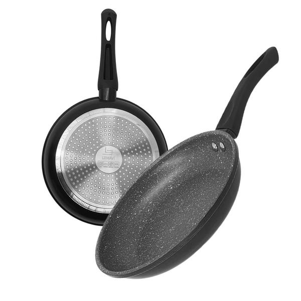 Frigideira Indução Revestimento Cerâmica Antiaderente Não Gruda Frita Sem Óleo 20 cm - CLICK HOUSE Imagem de Frigideira Indução Revestimento Cerâmica Antiaderente Não Gruda Frita Sem Óleo 20 cm