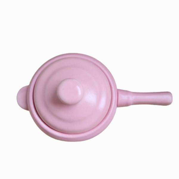 Frigideira Mini Rosa Claro Fosco Cerâmica - Inca Cerâmica Imagem de Frigideira Mini Rosa Claro Fosco Cerâmica