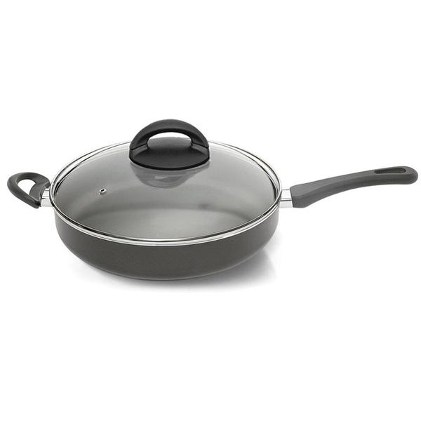 Frigideira Nigro Com Tampa Antiaderente Bioflon De 30CM Com 4,2 Litros Imagem de Frigideira Nigro Com Tampa Antiaderente Bioflon De 30CM Com 4,2 Litros