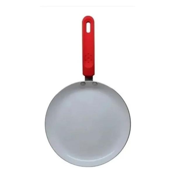 Imagem de Frigideira P/ Tapioca E Crepe Com Revestimento Cerâmico 22cm (Vermelho)