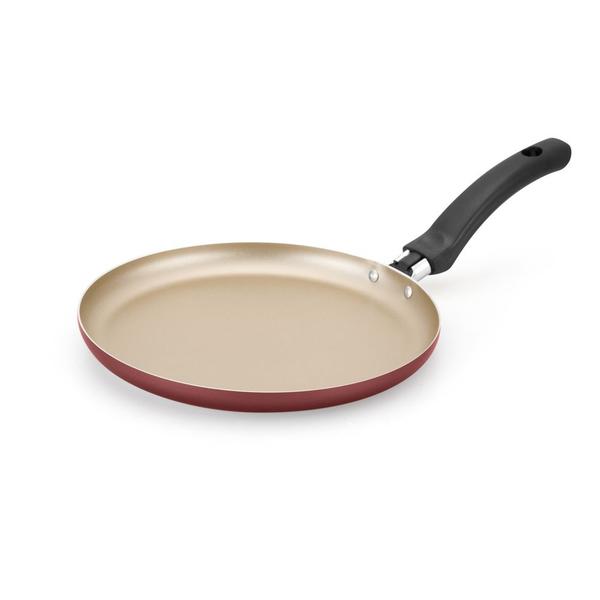 Frigideira Panquequeira Cereja Antiaderente Bege Aluminio Nacional 22cm - Alumínio Naciona...