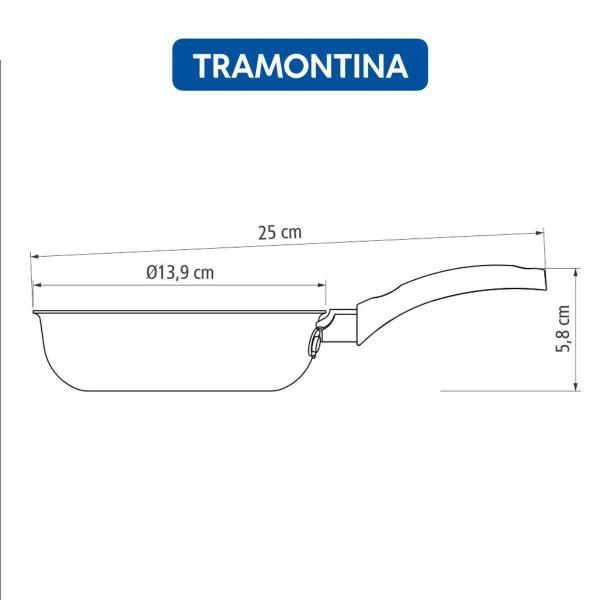 Imagem de Frigideira Para Ovo Antiaderente 13 Cm Vermelha Tramontina