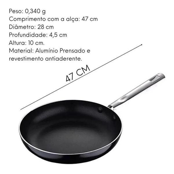 Imagem de Frigideira Pixel Pro 28Cm Al Para Indução Chef Sauce