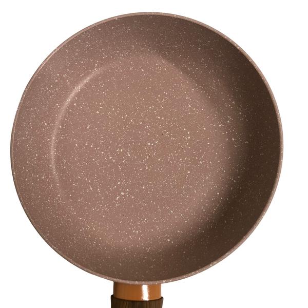 Frigideira Pó De Mármore Antiaderente 20cm Marrom Cazaro Imagem de Frigideira Pó De Mármore Antiaderente 20cm Marrom Cazaro