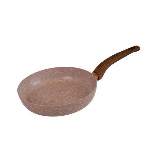 Frigideira Pó De Mármore Antiaderente 24cm Marrom Cazaro Imagem de Frigideira Pó De Mármore Antiaderente 24cm Marrom Cazaro