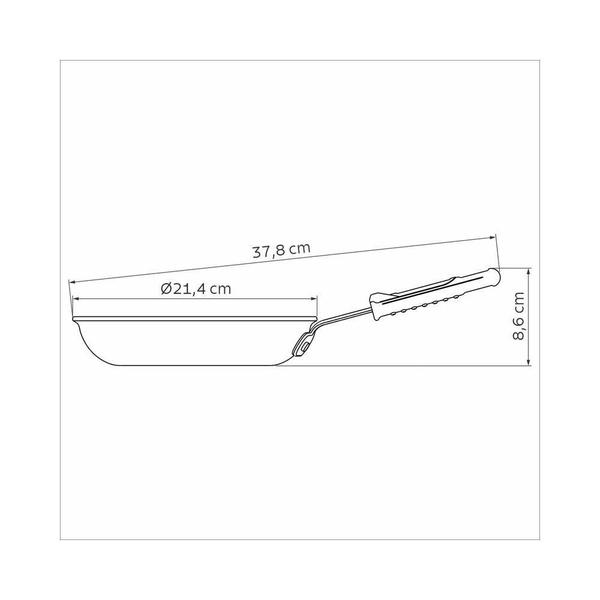 Imagem de Frigideira Profissional Tramontina Antiaderente 20Cm 1 L