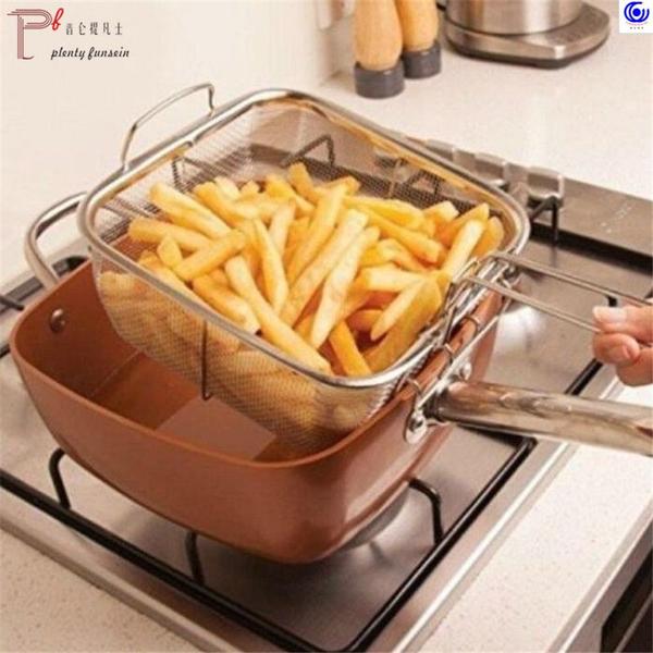 Frigideira quadrada de cobre antiaderente com revestimento cerâmico forno máquina de lavar louça segura - CAÇAROLA FRIGIDEIRA FRITADEIRA Imagem de Frigideira quadrada de cobre antiaderente com revestimento cerâmico forno máquina de lavar louça segura