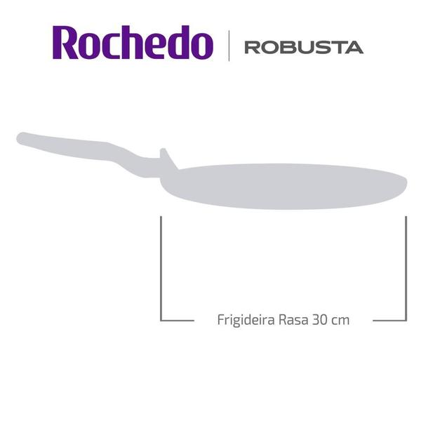 Imagem de Frigideira Rasa Rochedo Robusta Grafite 30cm