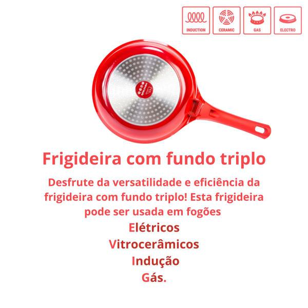 Imagem de Frigideira Revestimento Cerâmico Indução E Gás 24CM CookChef