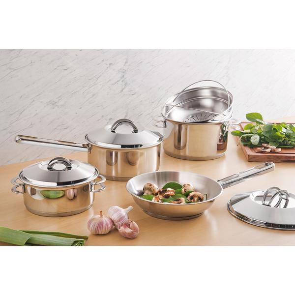 Frigideira Tramontina Allegra em Aço Inox com Fundo Triplo 20 cm 1,30 L Imagem de Frigideira Tramontina Allegra em Aço Inox com Fundo Triplo 20 cm 1,30 L