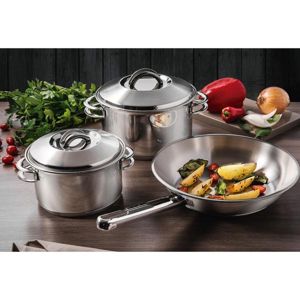 Frigideira Tramontina Allegra em Aço Inox com Fundo Triplo 20 cm 1,30 L Imagem de Frigideira Tramontina Allegra em Aço Inox com Fundo Triplo 20 cm 1,30 L