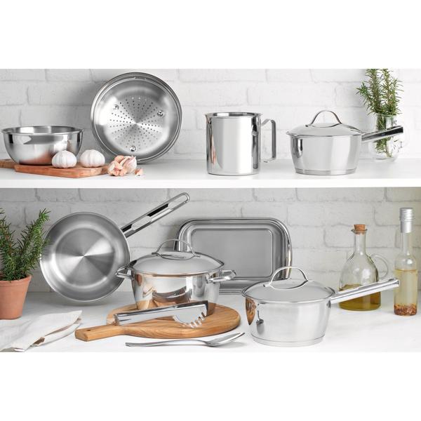 Frigideira Tramontina Allegra em Aço Inox com Fundo Triplo 20 cm 1,30 L Imagem de Frigideira Tramontina Allegra em Aço Inox com Fundo Triplo 20 cm 1,30 L