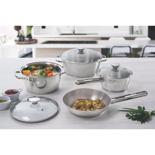 Frigideira Tramontina Allegra em Aço Inox com Fundo Triplo 20 cm 1,30 L Imagem de Frigideira Tramontina Allegra em Aço Inox com Fundo Triplo 20 cm 1,30 L