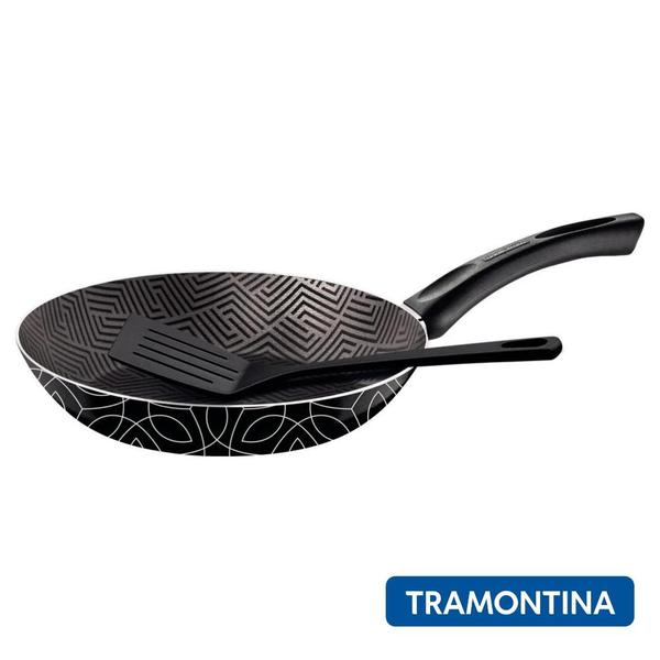 Frigideira Tramontina Antiaderente Avulsa 24cm 1,2 Litros + Espatula Paris Imagem de Frigideira Tramontina Antiaderente Avulsa 24cm 1,2 Litros + Espatula Paris