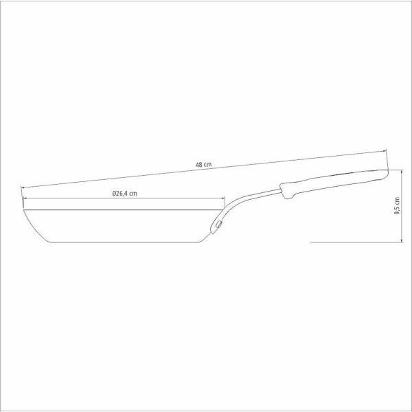 Frigideira Tramontina de Ferro Profissional 26cm Induction Imagem de Frigideira Tramontina de Ferro Profissional 26cm Induction