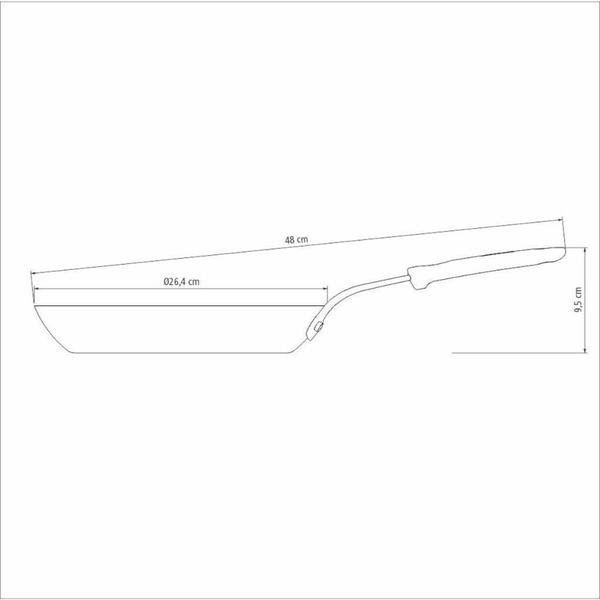 Imagem de Frigideira Tramontina De Ferro Profissional 26Cm Induction