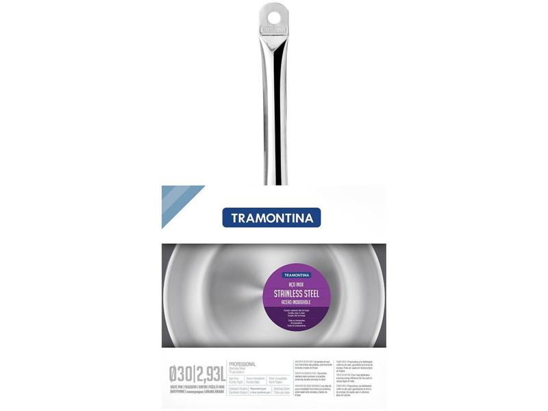 Imagem de Frigideira Tramontina Fundo Triplo 30cm Inox - Professional 62635/300