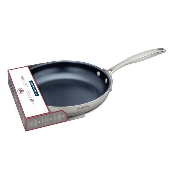 Frigideira Tramontina Grano em Aço Inox com Corpo Triplo Cerâmico Grafite 26 cm Imagem de Frigideira Tramontina Grano em Aço Inox com Corpo Triplo Cerâmico Grafite 26 cm