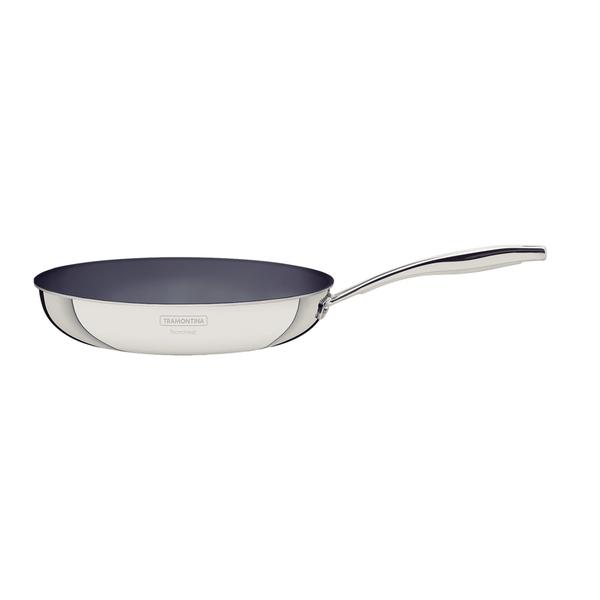 Frigideira Tramontina Grano em Aço Inox com Corpo Triplo Cerâmico Grafite 26 cm Imagem de Frigideira Tramontina Grano em Aço Inox com Corpo Triplo Cerâmico Grafite 26 cm